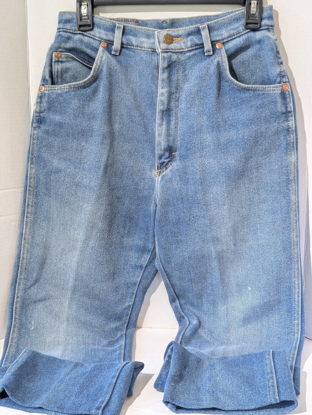 VTG Classic Lee Women's Blue Denim Jeans- See Meas 28 Waist, 14.5 Rise